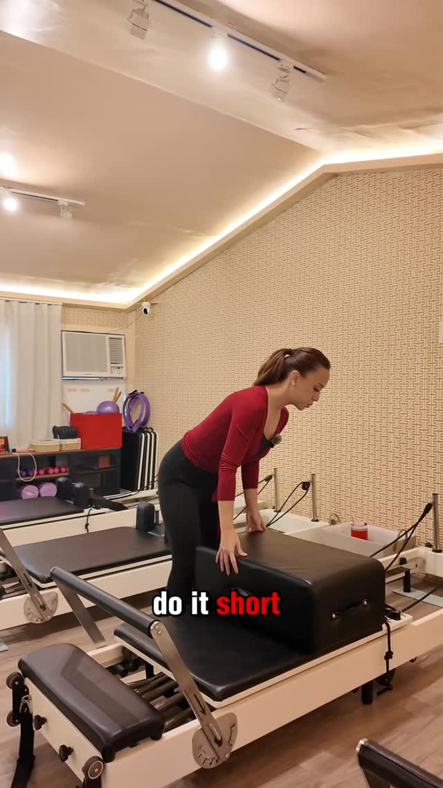 Reformer Pilates demonstration